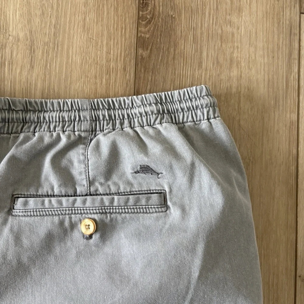 Tommy Bahama Sz 2XLB Light Weight Boracay Shorts Chino Marbling Gray Drawstring